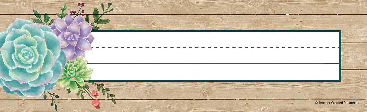 Rustic Bloom Flat Name Plates