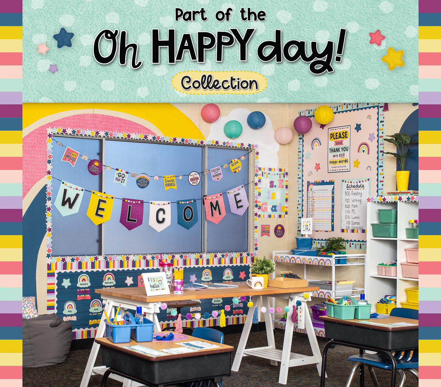 Oh Happy Day Rainbows Mini Stickers