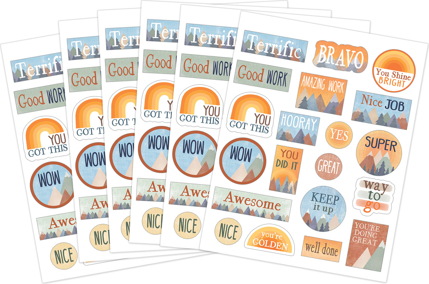 Moving Mountains Stickers