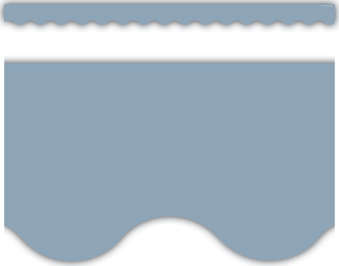 Cottage Blue Scalloped Border Trim
