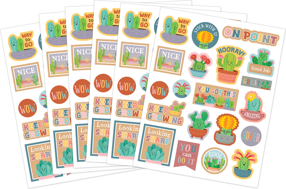 Happy Cactus Crew Stickers