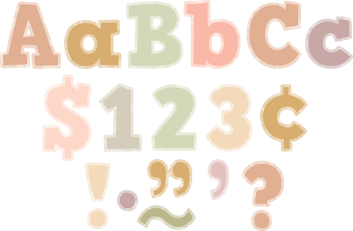 Terrazzo Tones Bold Block 4" Letters Combo Pack