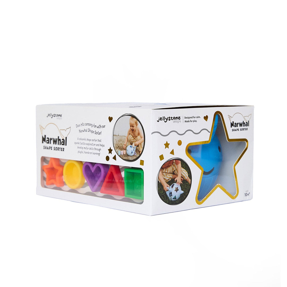 Jellystone Narwhal Shape Sorter - Primary
