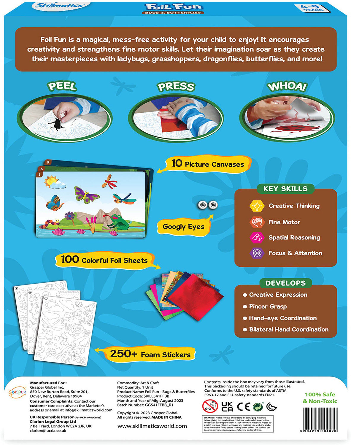 Peel & Press Foil Fun - Bugs & Butterflies