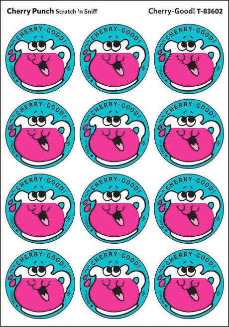 Cherry-Good! - Cherry Punch scent Retro Stinky Stickers® (24 ct.)