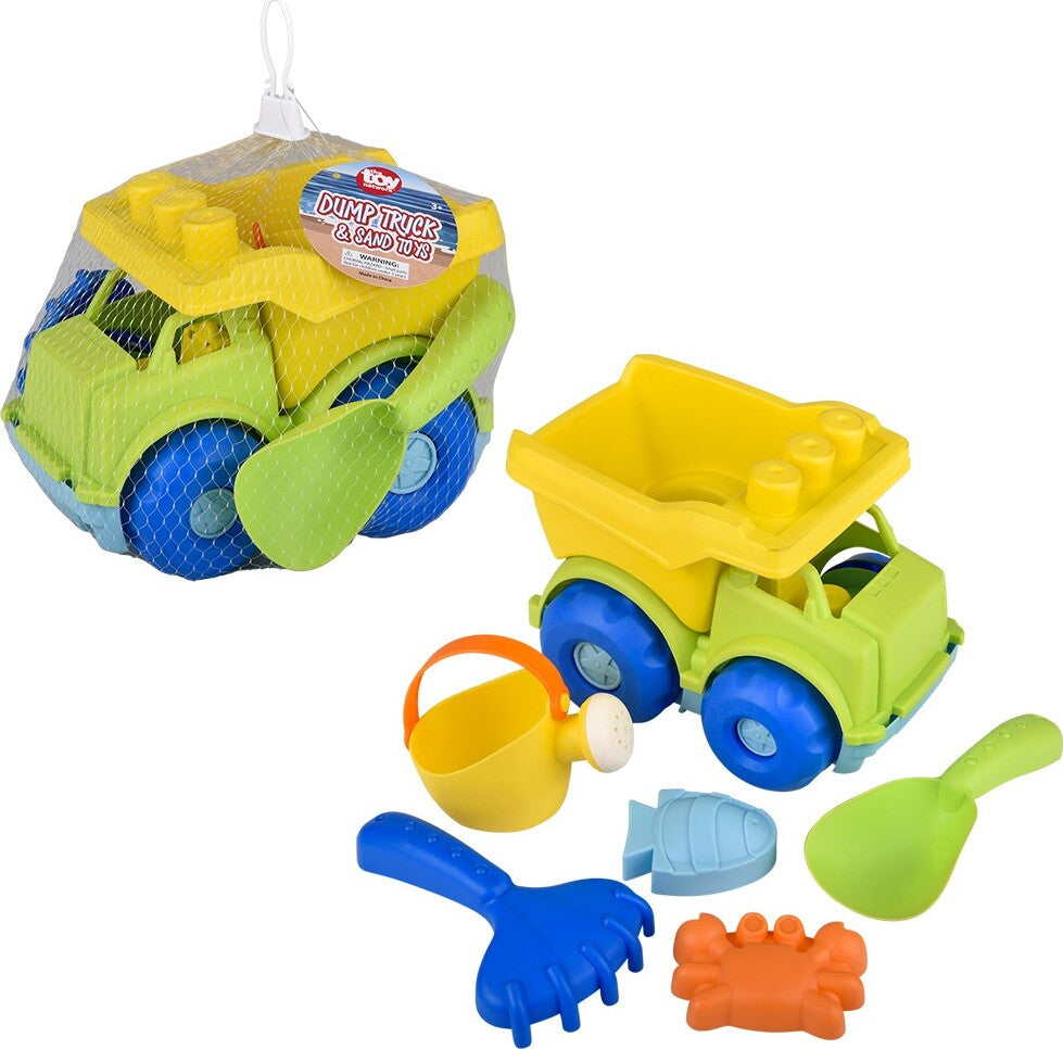 Dump Truck And 5 Piece  Sand Toys