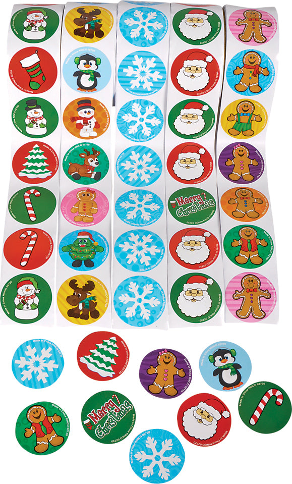 Holiday Roll Stickers (assortment - sold individually)