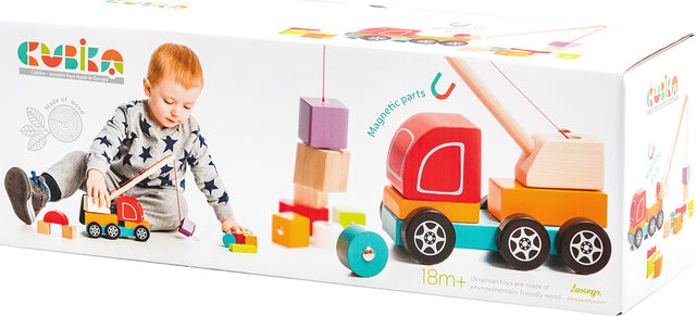 Cubika Wooden Crane Truck
