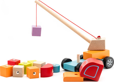 Cubika Wooden Crane Truck