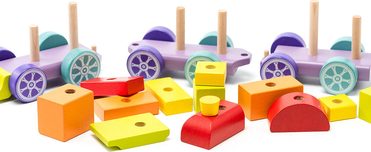 Cubika Wooden Rainbow Express Train