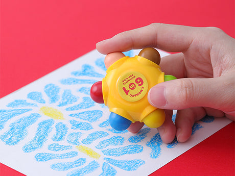 6-in-1 Pocket Crayons (3 pods, 11 colors, 1 eraser)