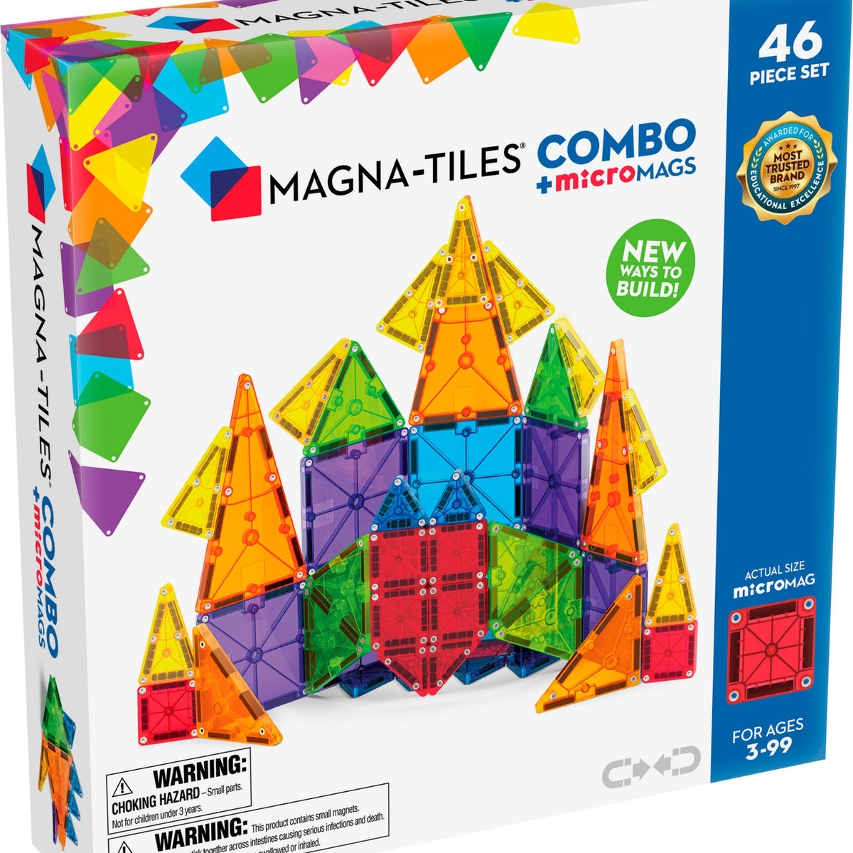 Magna Tiles Combo+microMAGS - 46PC Set