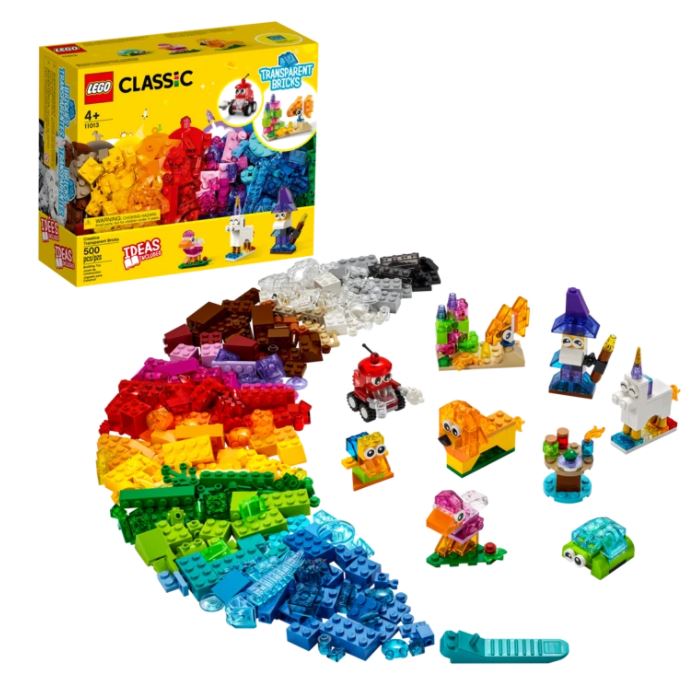 LEGO® Classic: Creative Transparent Bricks