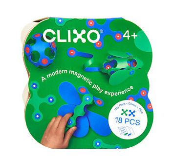 CLIXO 18PCS SET GREEN/BLUE