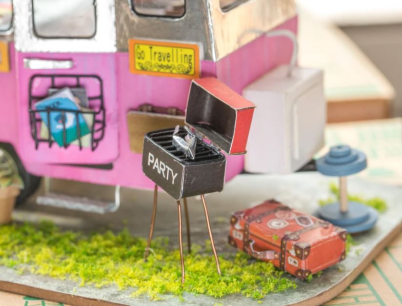 DIY Dollhouse Miniature Kit - Happy Camper