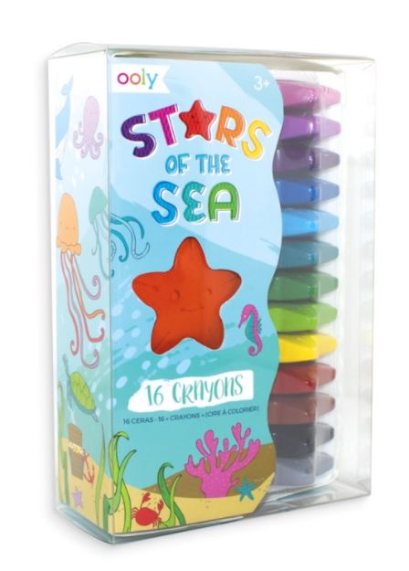 Stars Of The Sea Starfish Crayons  Set Of 8