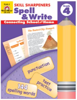 Skill Sharpeners Spell & Write, Grade 4