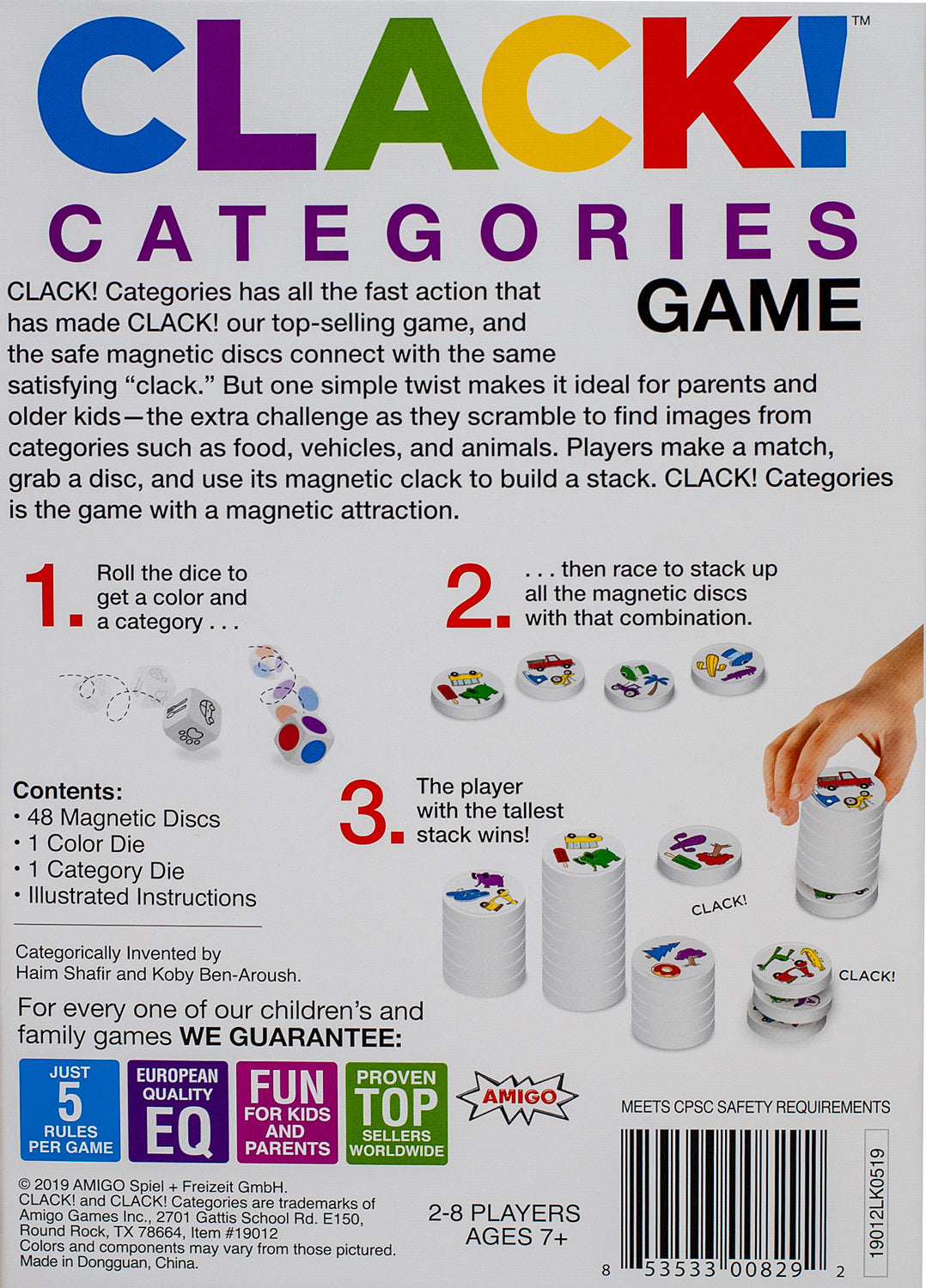 Clack! Categories