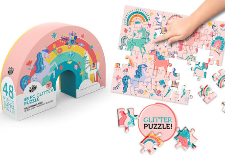 Rainbowland 48pc Glitter Puzzle