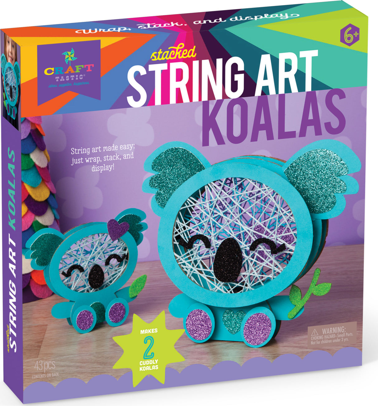 Stacked String Art Koalas