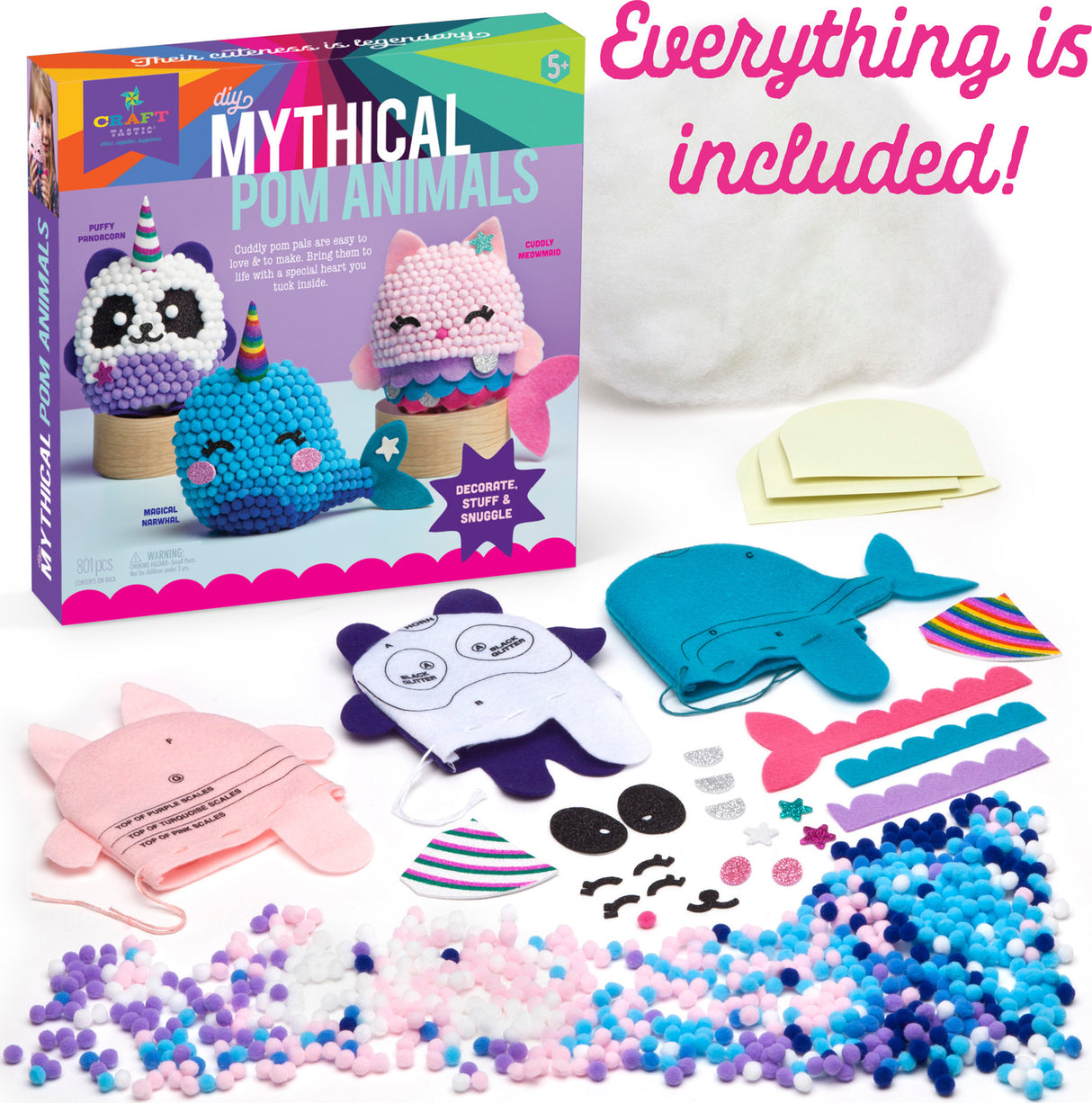 Craft-Tastic® DIY Mythical Pom Animals