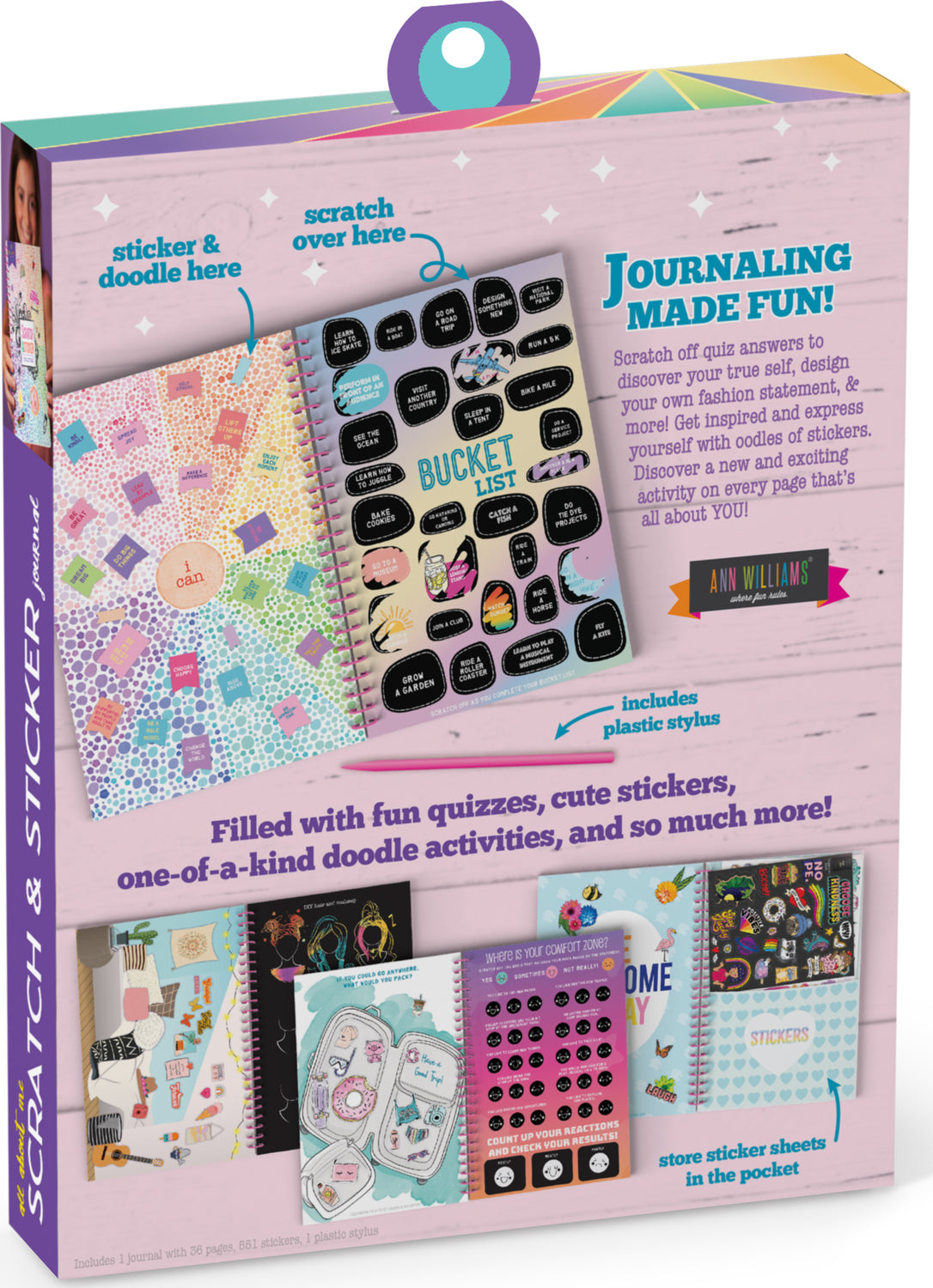 Craft-Tastic® Scratch & Sticker Journal