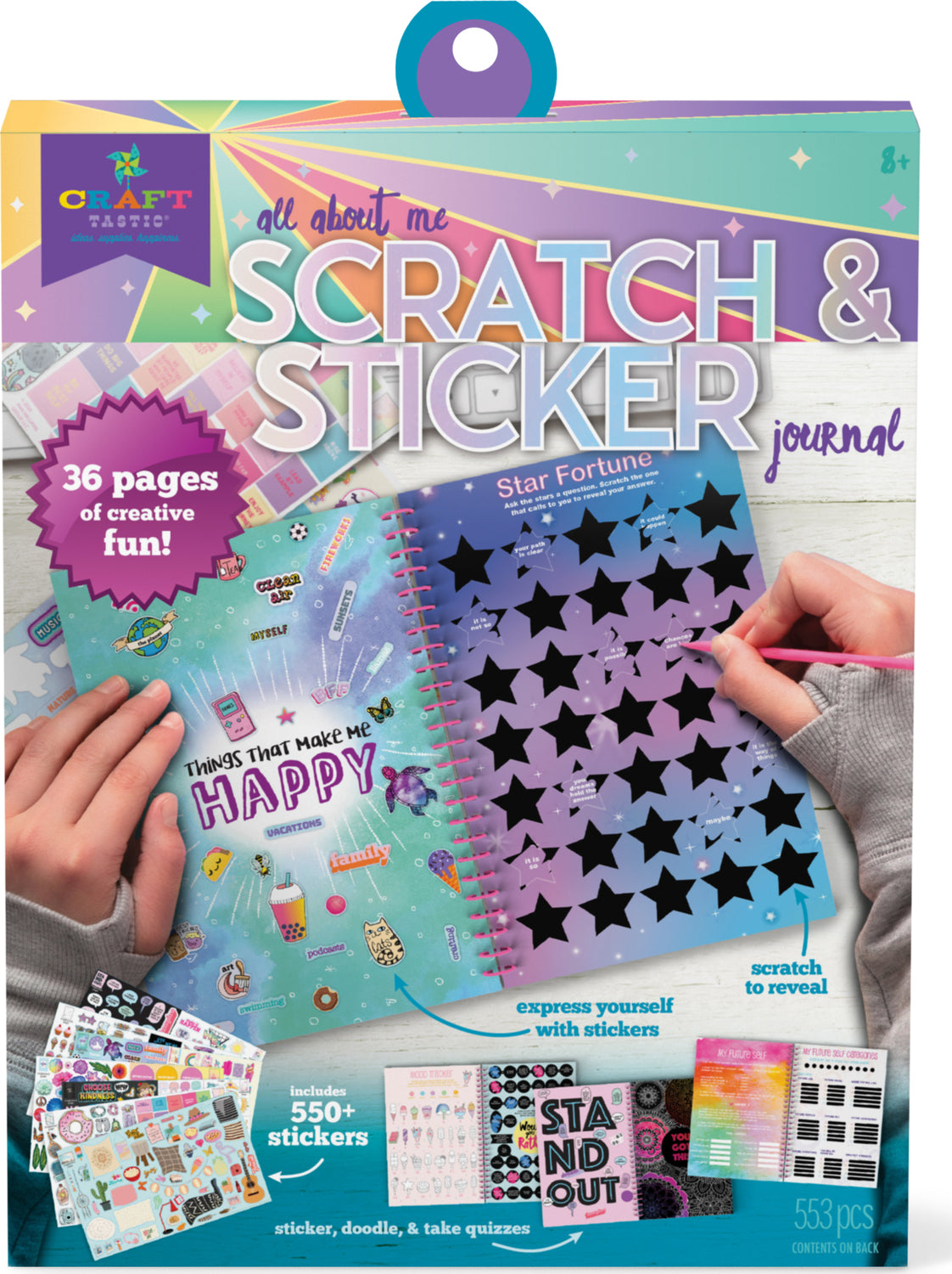 Craft-Tastic® Scratch & Sticker Journal