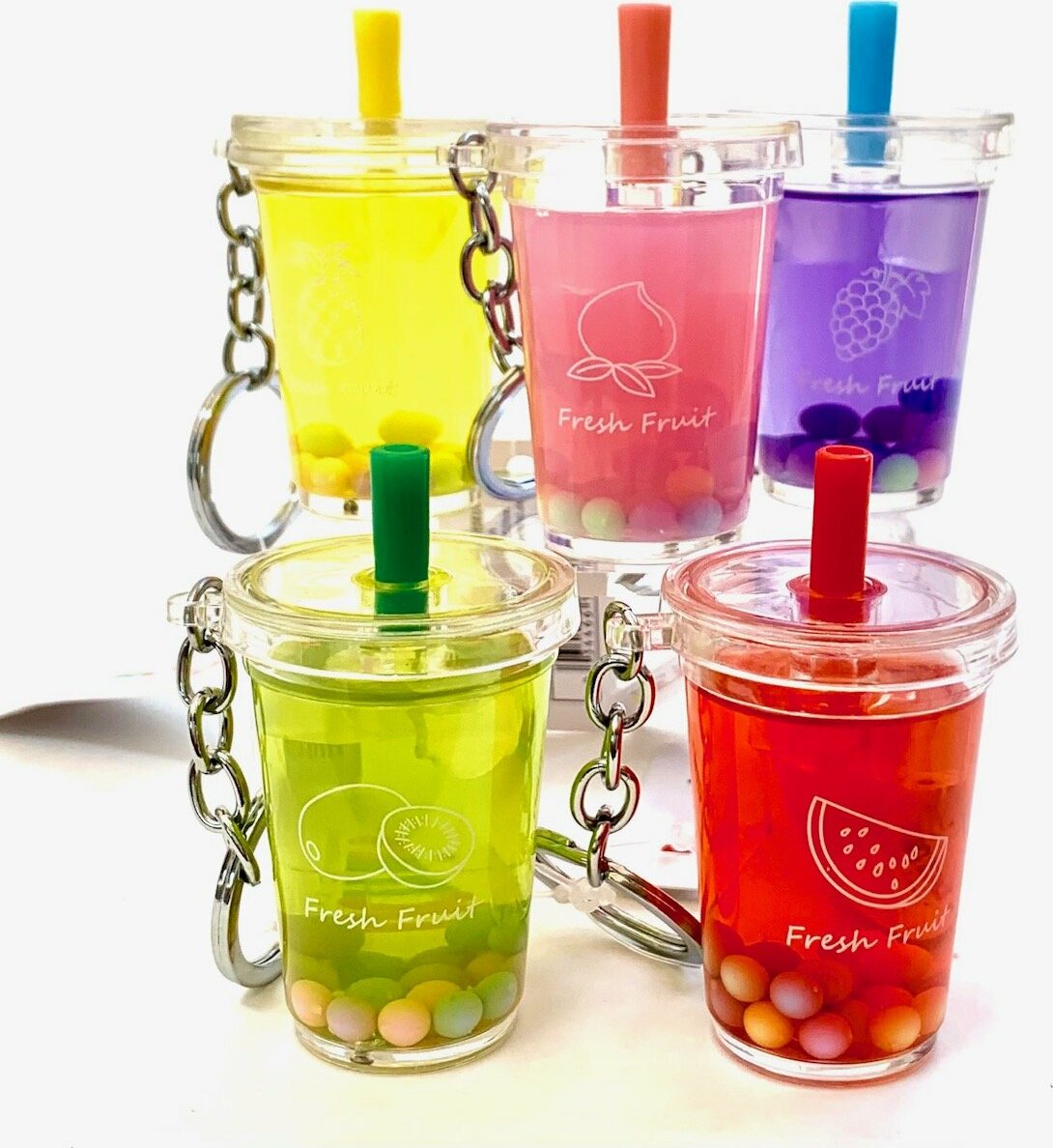 Fruit Boba Drink Charm