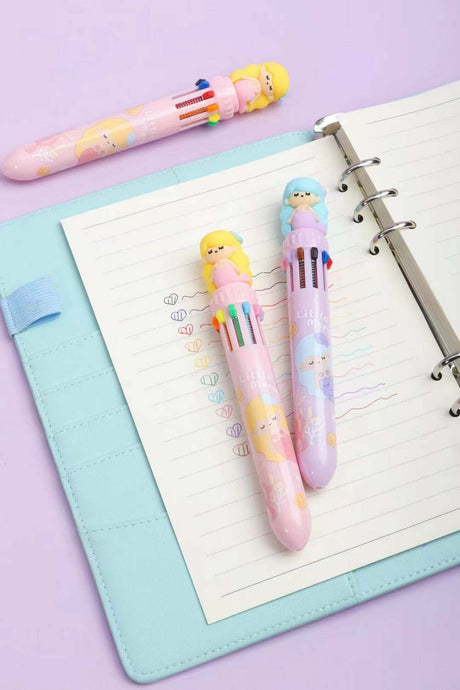 Mermaid Color Retractable Ball Pen