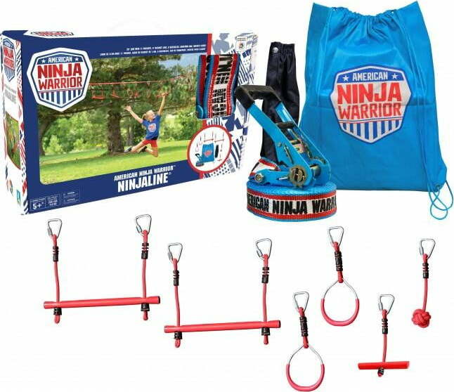 American Ninja Warrior™ Ninjaline - 34 ft with 6 Hanging Obstacles