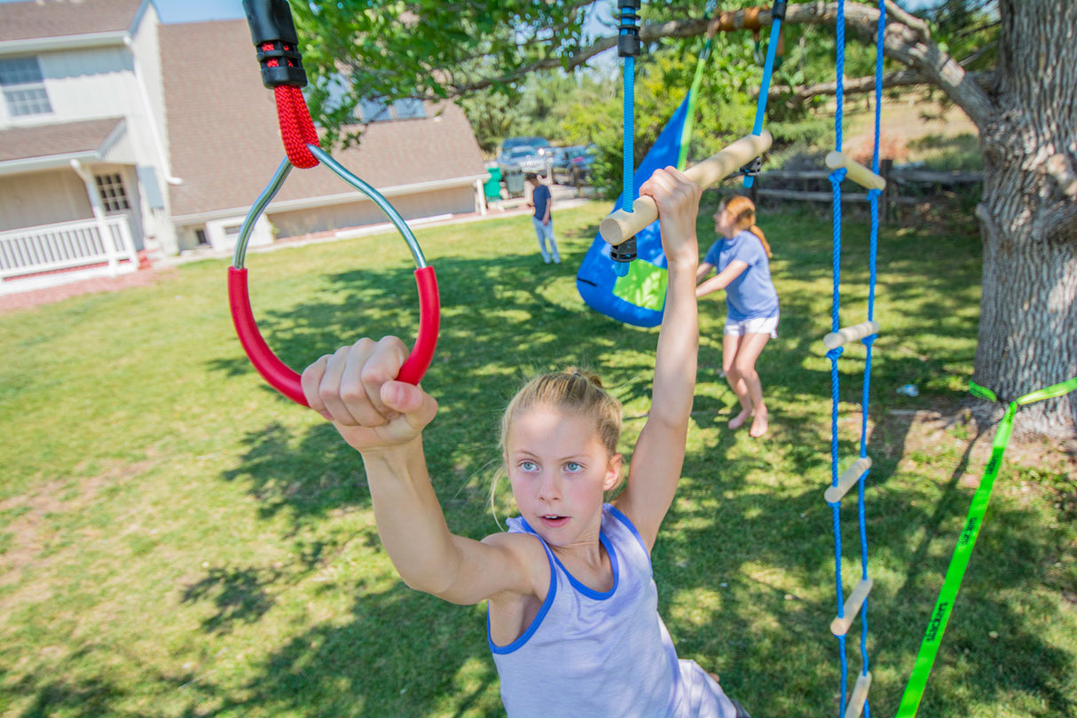 NinjaLine 36' Intro Kit with 7 Hanging Obstacles