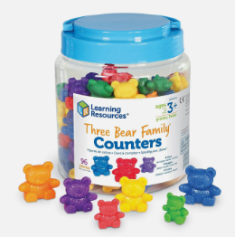 Three Bear Family Rainbow Counters (96)