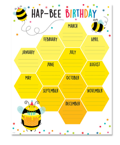 Happy Birthday (Busy Bees) Chart