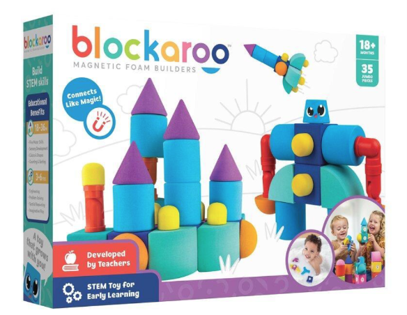 Blockaroo Magnetic Foam Building Blocks: Castle