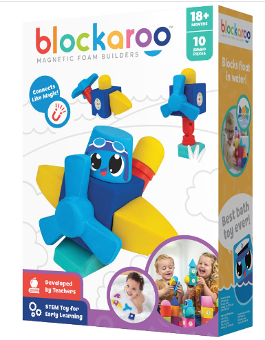 Blockaroo Magnetic Foam Blocks - Small Plane