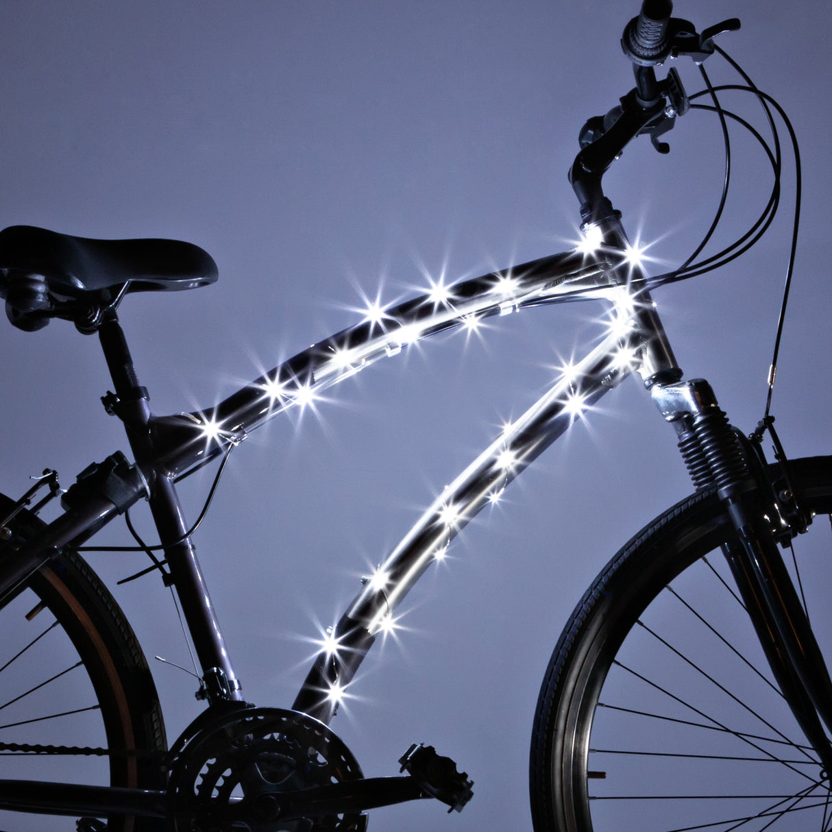 Cosmicbrightz White LED Bicycle Frame Light