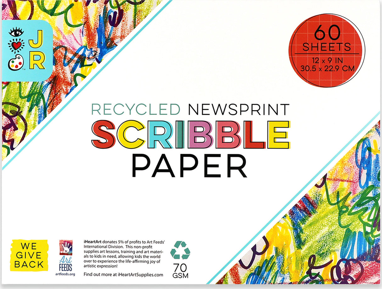 JR Recycled Newsprint Scribble Pad-50