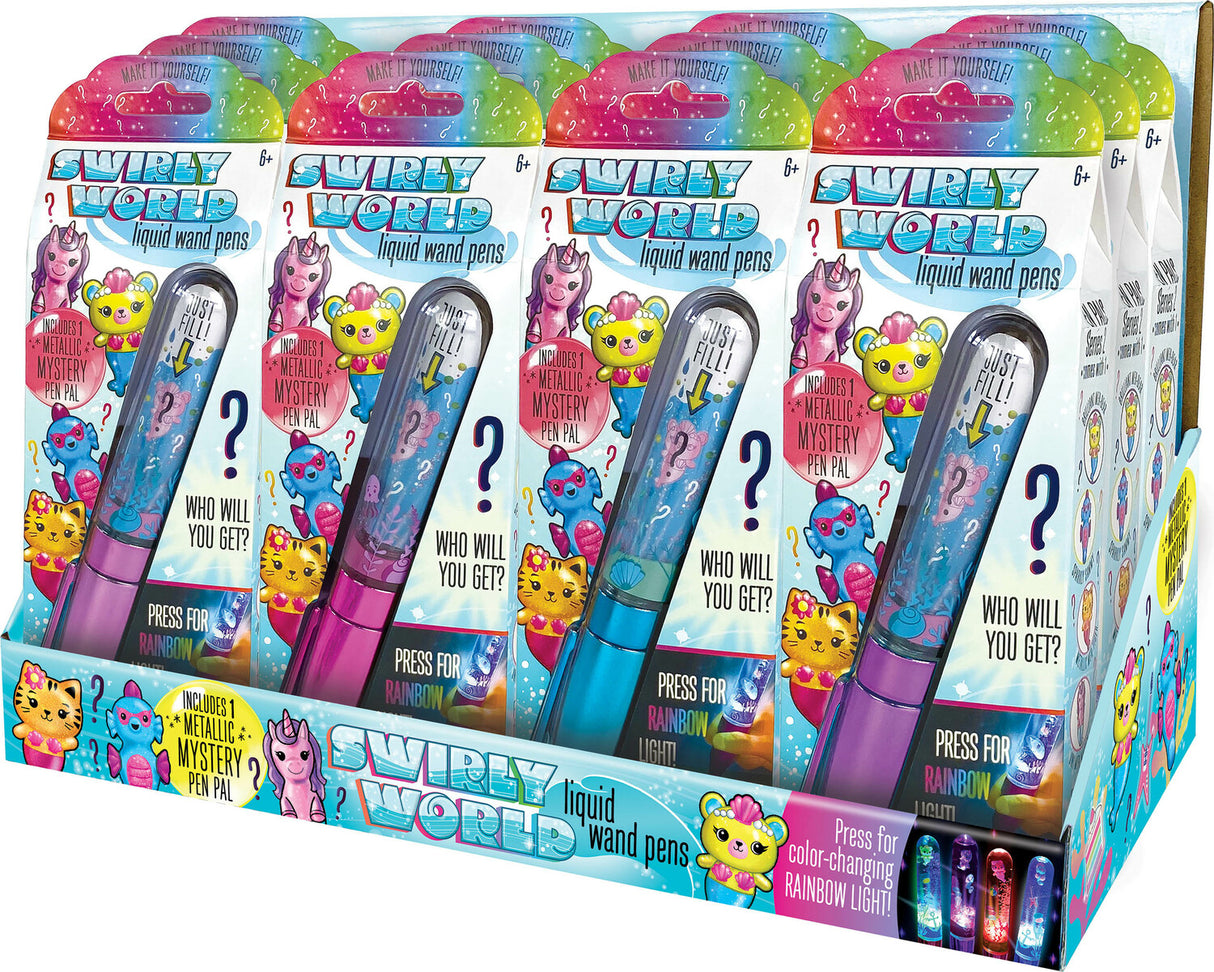 Swirly Worlds (assortment) DIY Light-up Glitter Wand Pen Collectibles