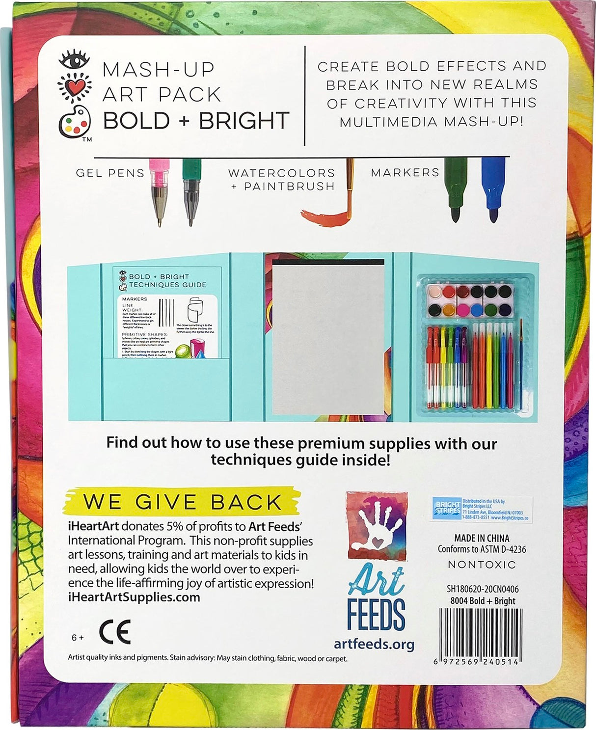 iHeart Art Mash-up Art Pack Bold Bright Total Art Portfolio Set