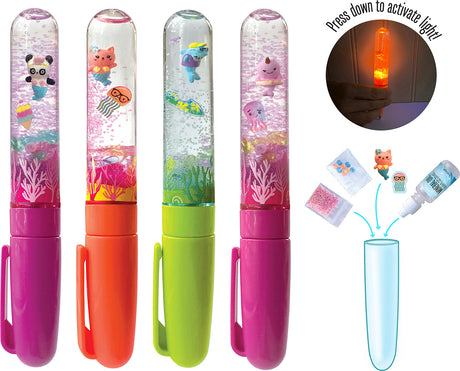 Swirly Worlds (assortment) DIY Light-up Glitter Wand Pen Collectibles