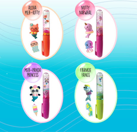 Swirly Worlds (assortment) DIY Light-up Glitter Wand Pen Collectibles