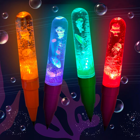 Swirly Worlds (assortment) DIY Light-up Glitter Wand Pen Collectibles