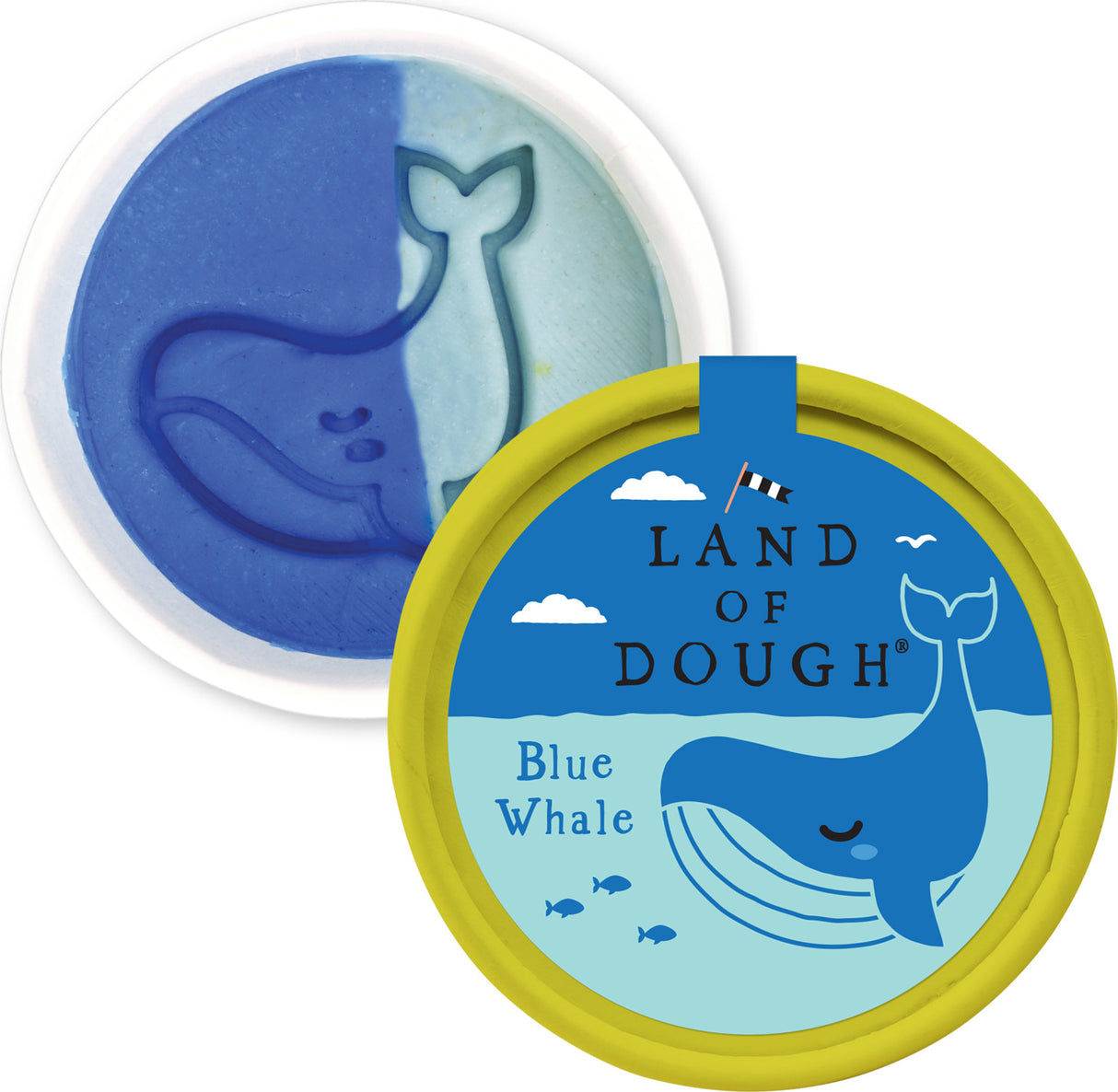 Land of Dough Blue Whale 1 ounce Mini Cup