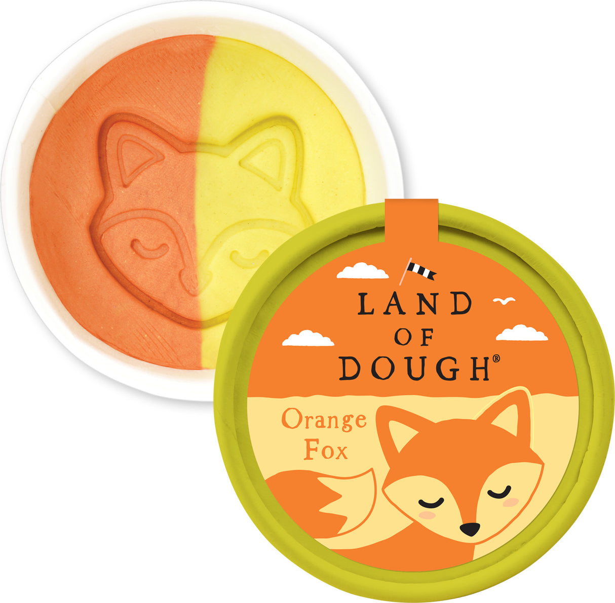 Land of Dough Orange Fox 1 ounce Mini Cup