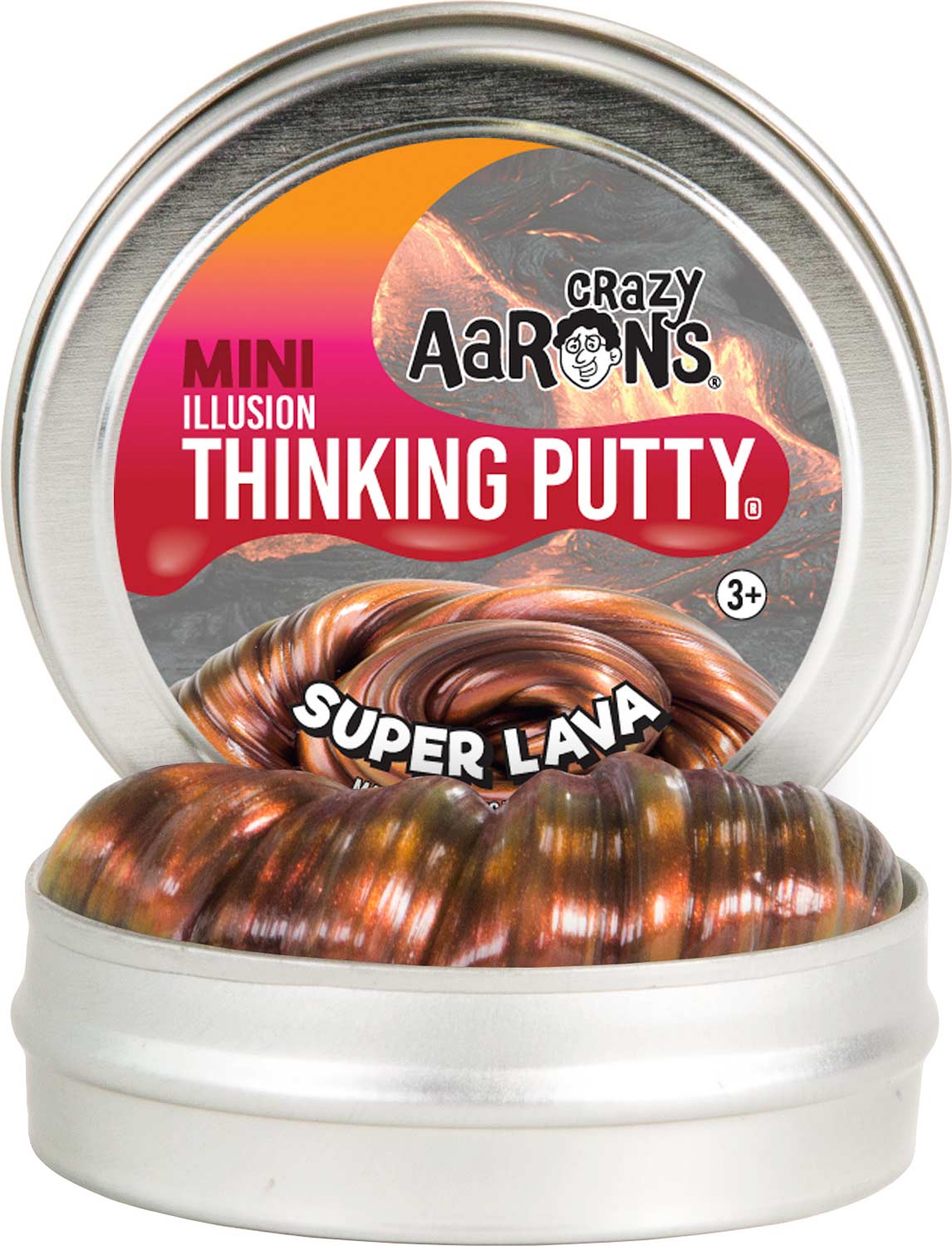 Crazy Aaron's Super Lava Illusion Thinking Putty 2" Tin