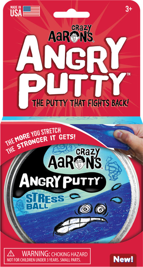 Stress Ball Angry Putty 4" Tin