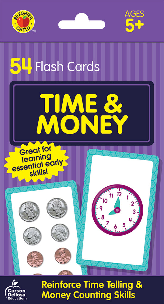 Time And Money Flash Cards, Grades K - 3