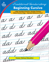 Traditional Handwriting Beginning Cursive Practice