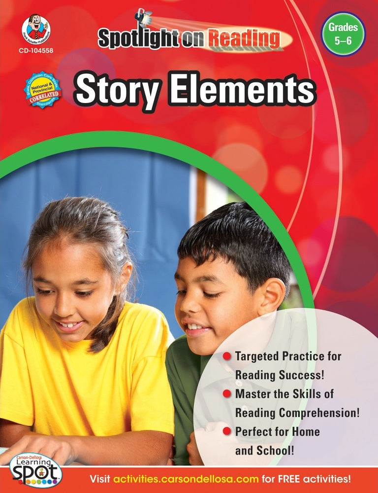 Spotlight On Reading: Story Elements (5 - 6) Book