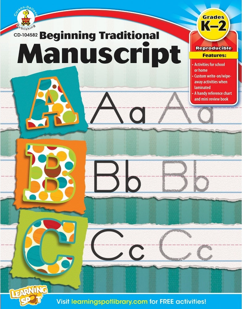 Beginning Traditional Manuscript (K - 2) Book